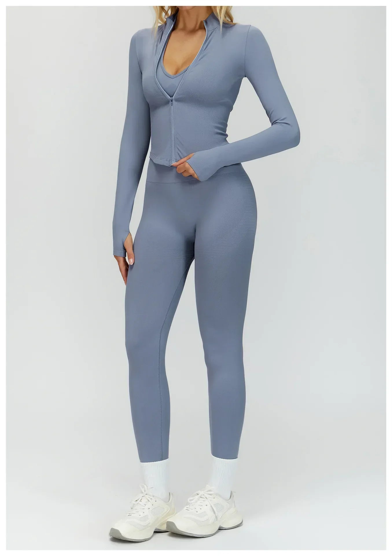 High-Waist Push-Up Leggings - Breathable Yoga & Running Tights