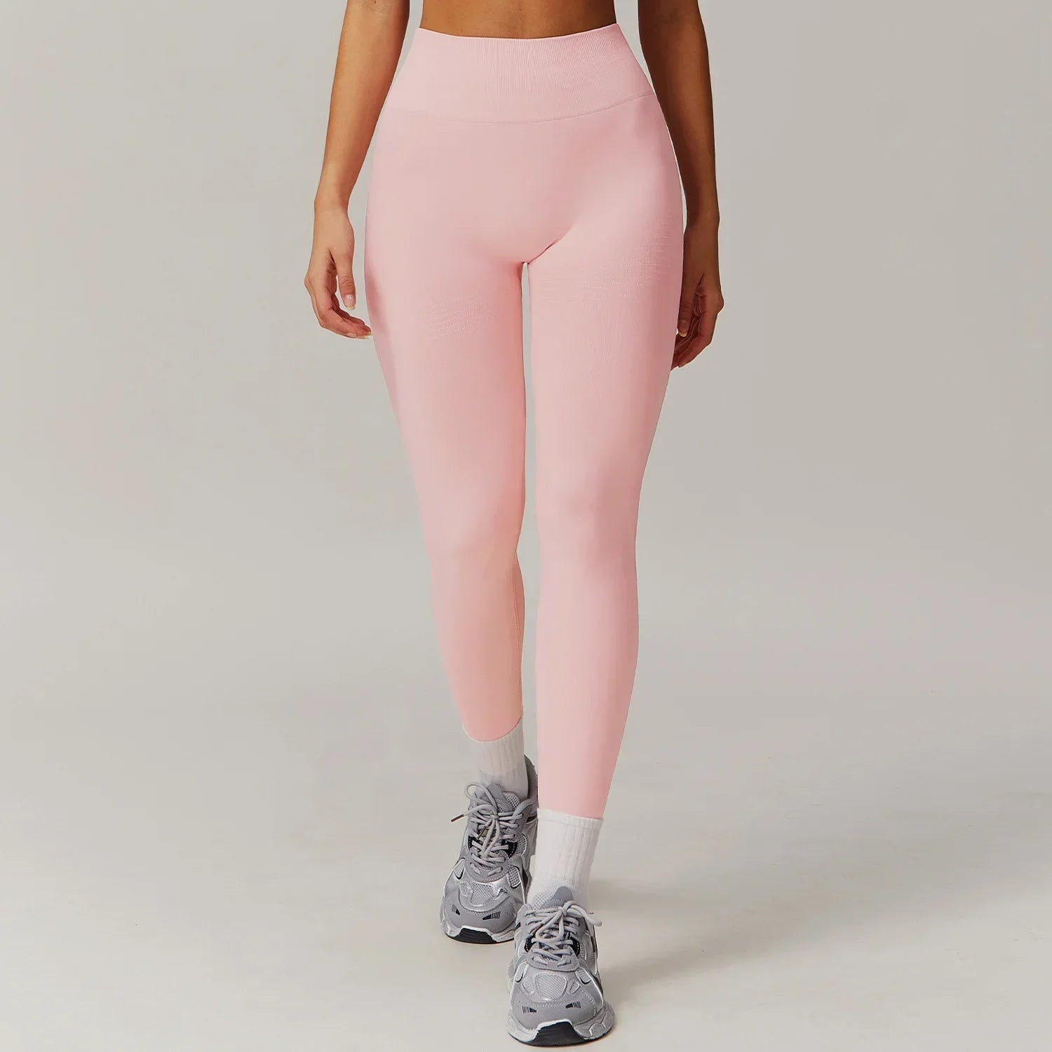 High-Waist Push-Up Leggings - Breathable Yoga & Running Tights
