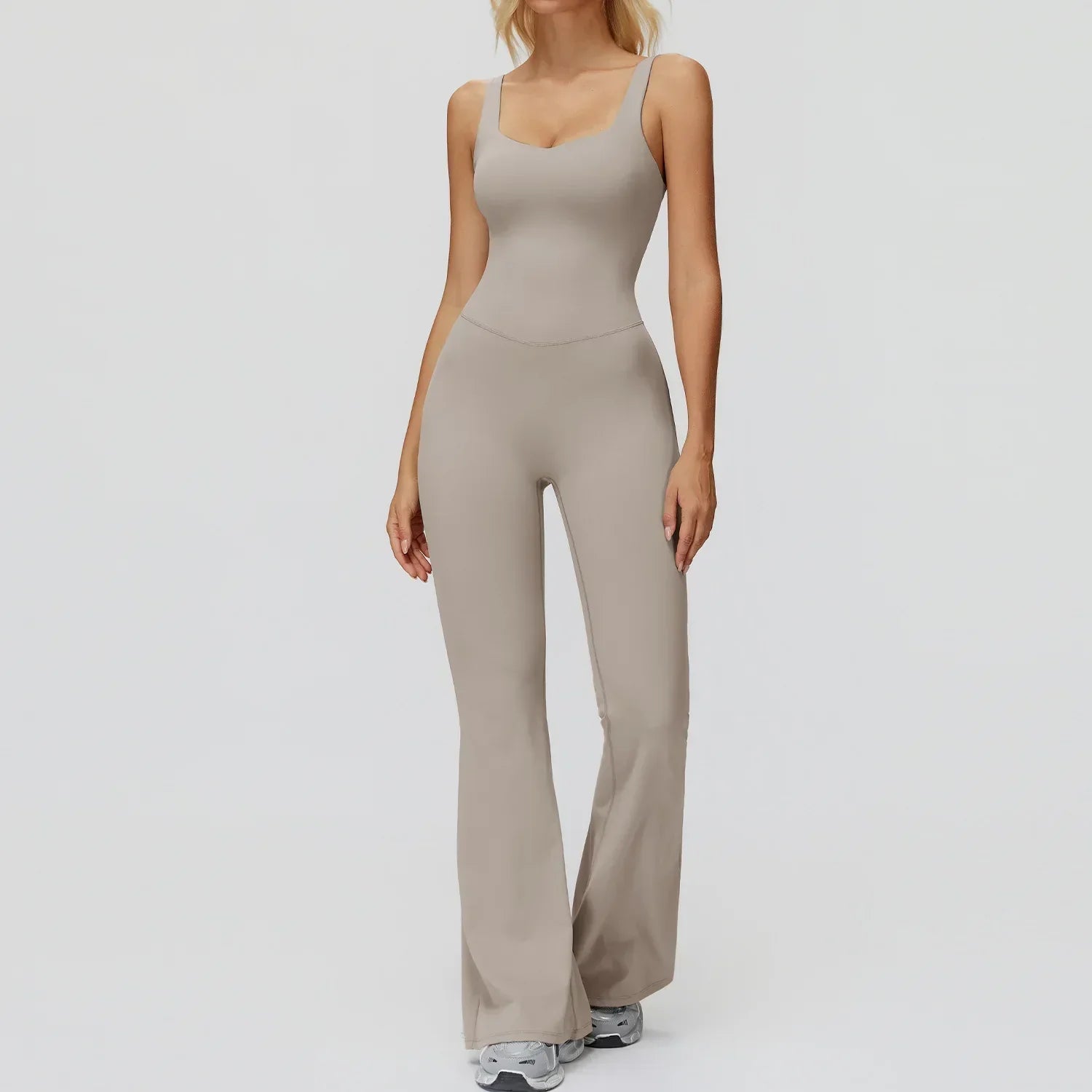 Stretch Push-Up Romper - Women's Yoga & Gym Tracksuit Set