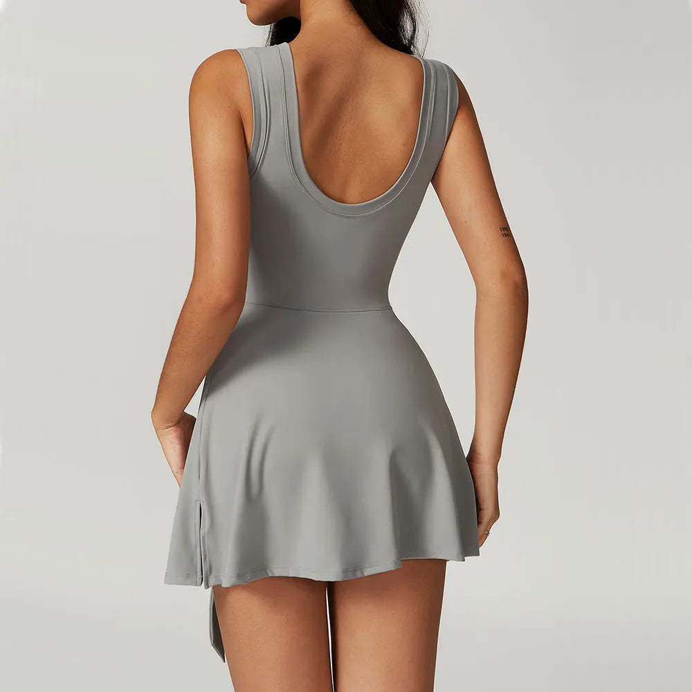 Backless One-Piece Romper - Women's Yoga & Gym Jumpsuit