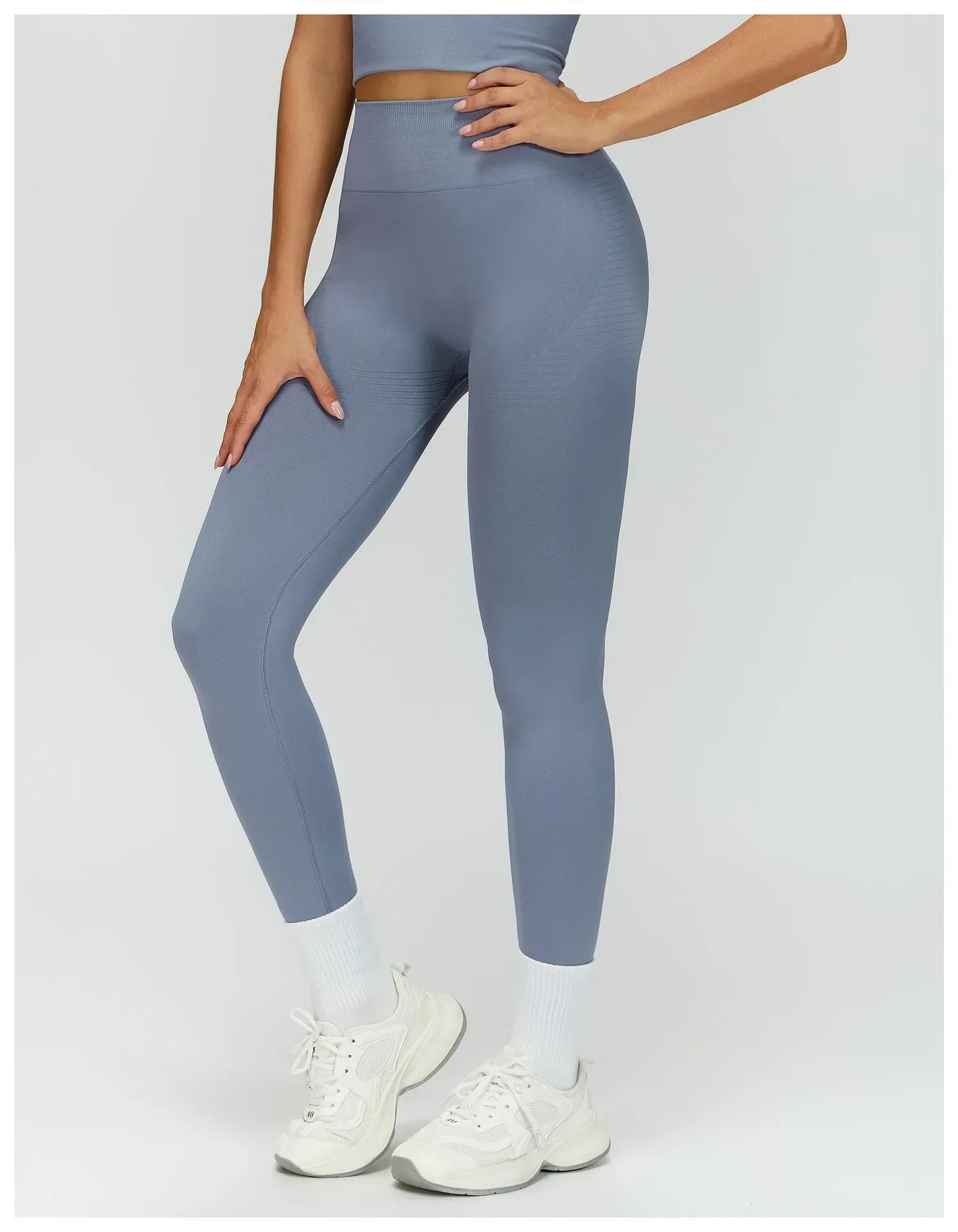 High-Waist Push-Up Leggings - Breathable Yoga & Running Tights