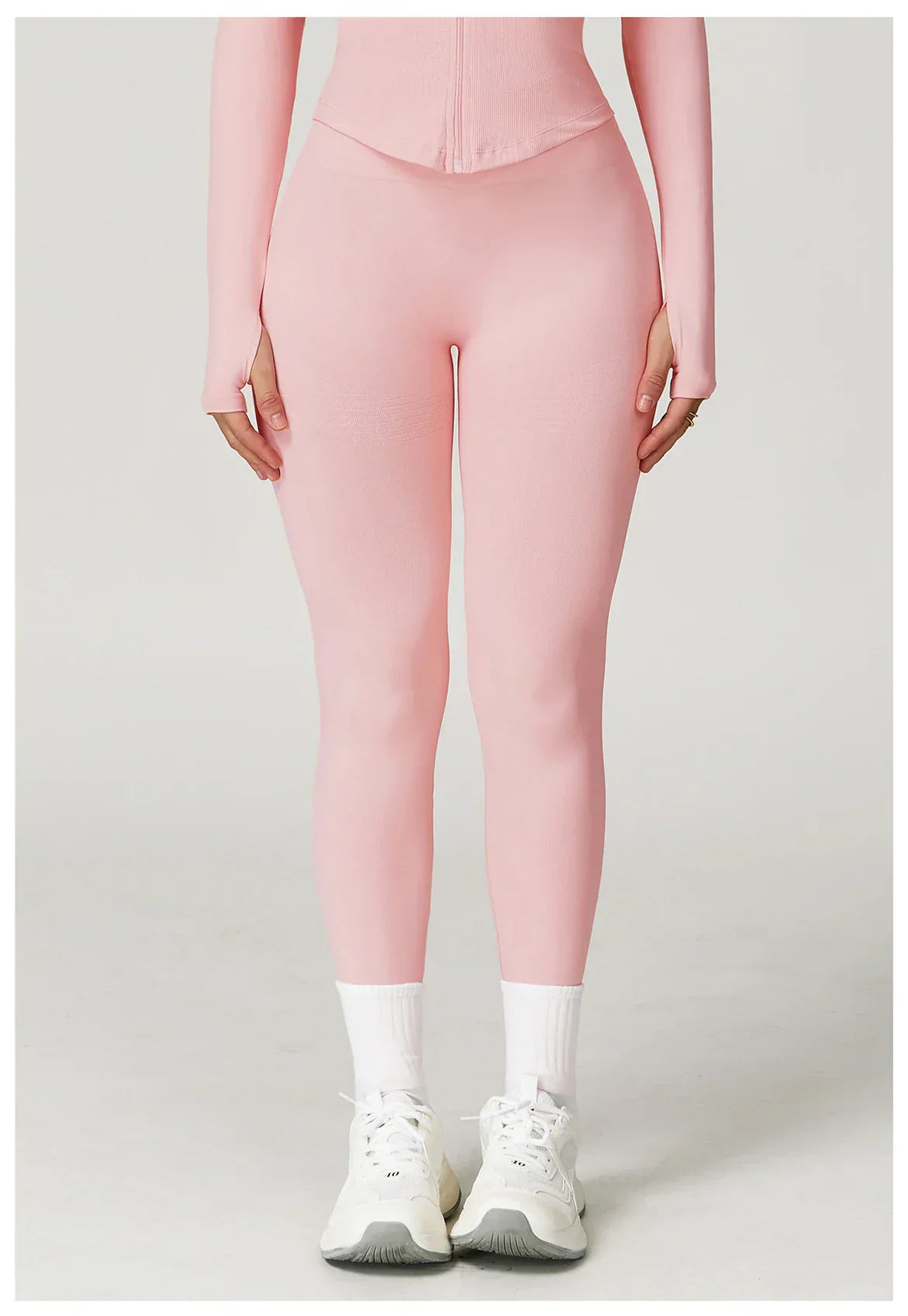 High-Waist Push-Up Leggings - Breathable Yoga & Running Tights