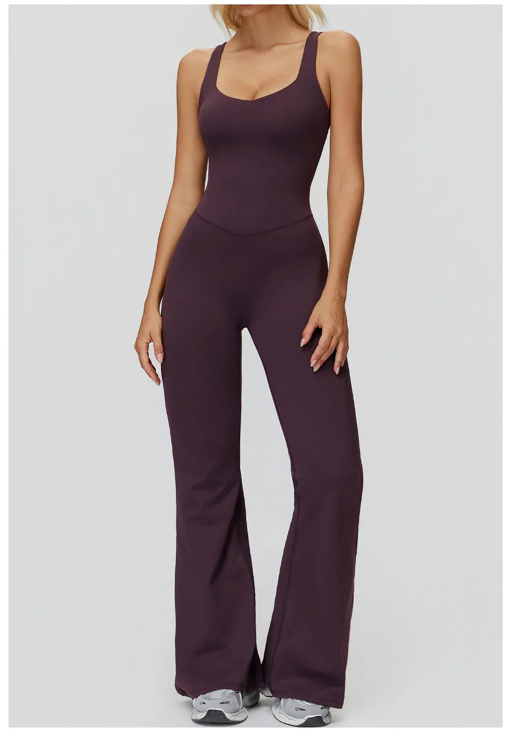 Stretch Push-Up Romper - Women's Yoga & Gym Tracksuit Set
