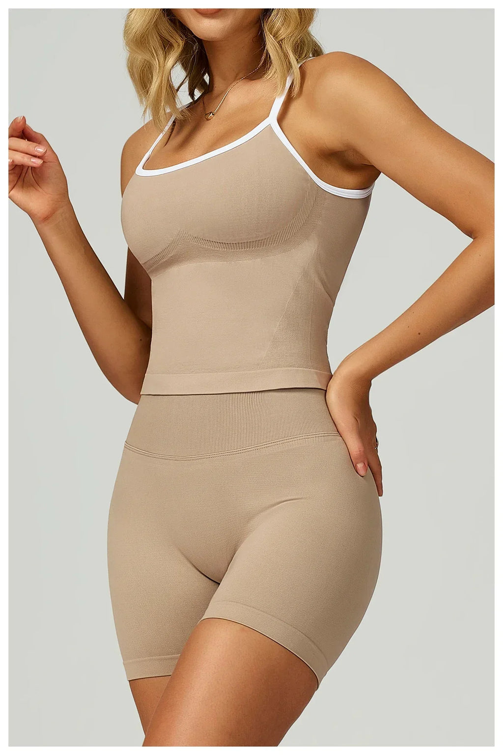 Seamless Padded Fitness Vest - Shockproof Pilates Bra