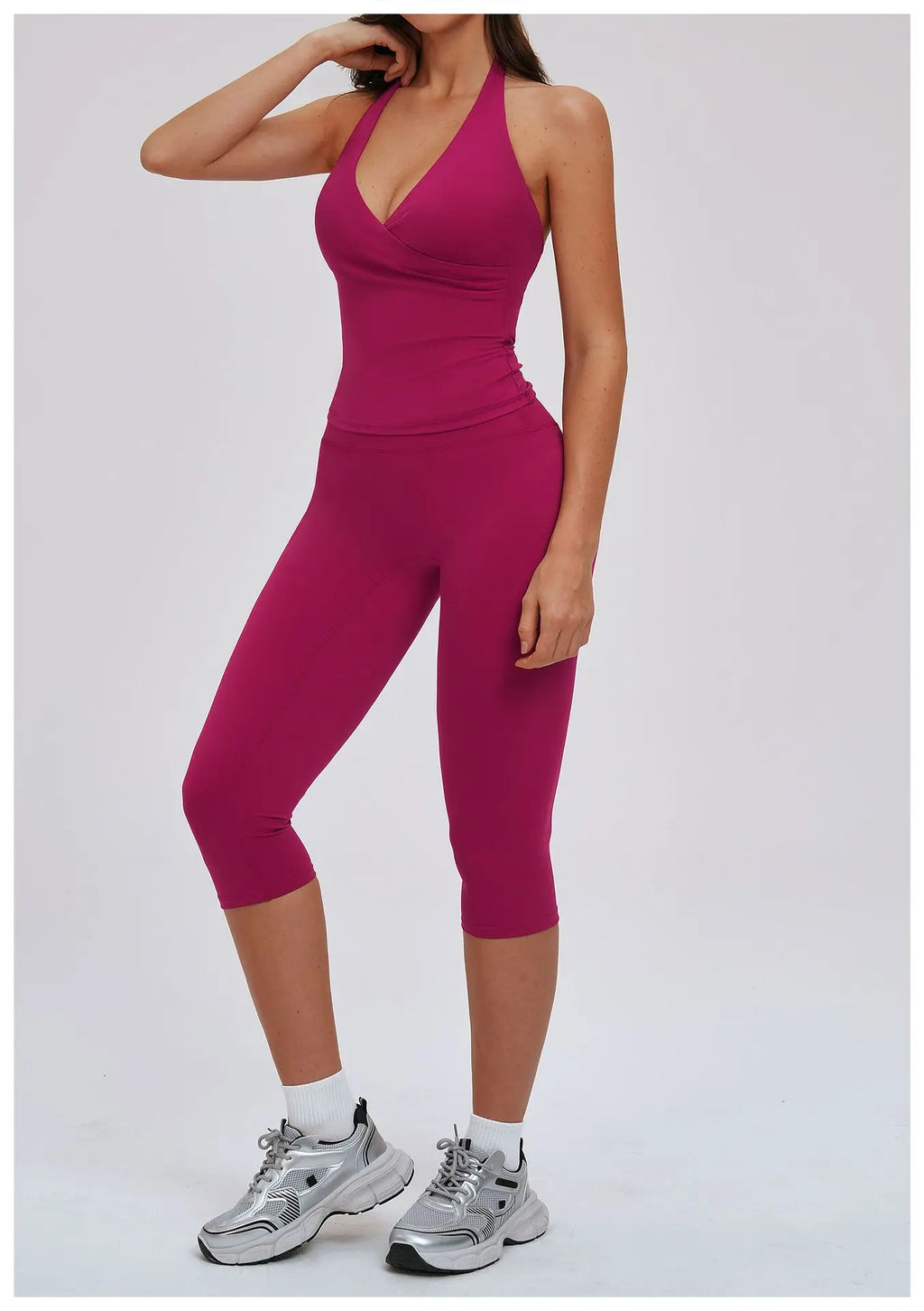 2-Piece Long Sleeve Set - Quick-Dry Yoga & Running Tracksuit