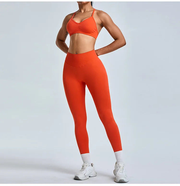 Scrunch Push-Up Sports Bra - Seamless Adjustable-Strap Tank