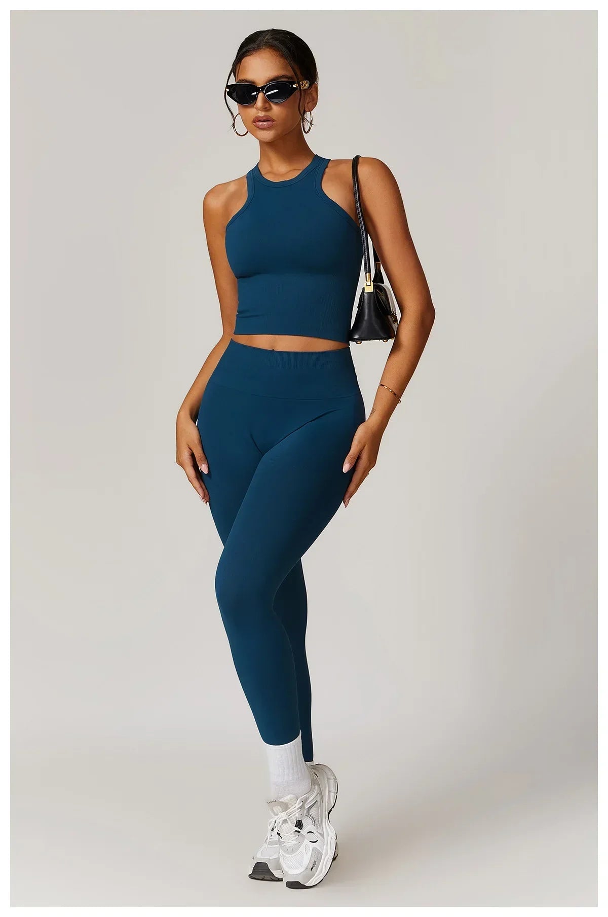 High-Waist Push-Up Leggings - Breathable Yoga & Running Tights