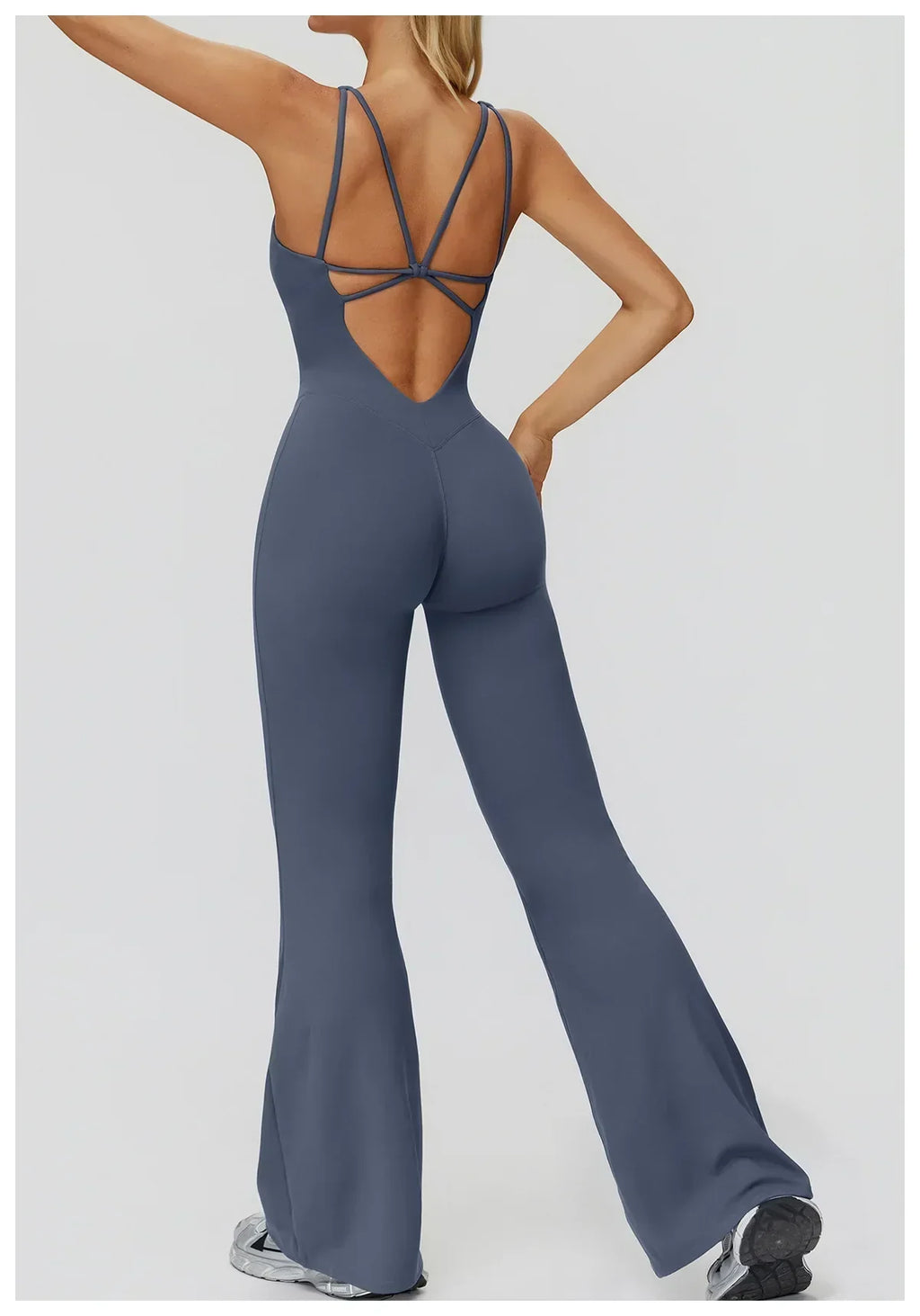 Stretch Push-Up Romper - Women's Yoga & Gym Tracksuit Set