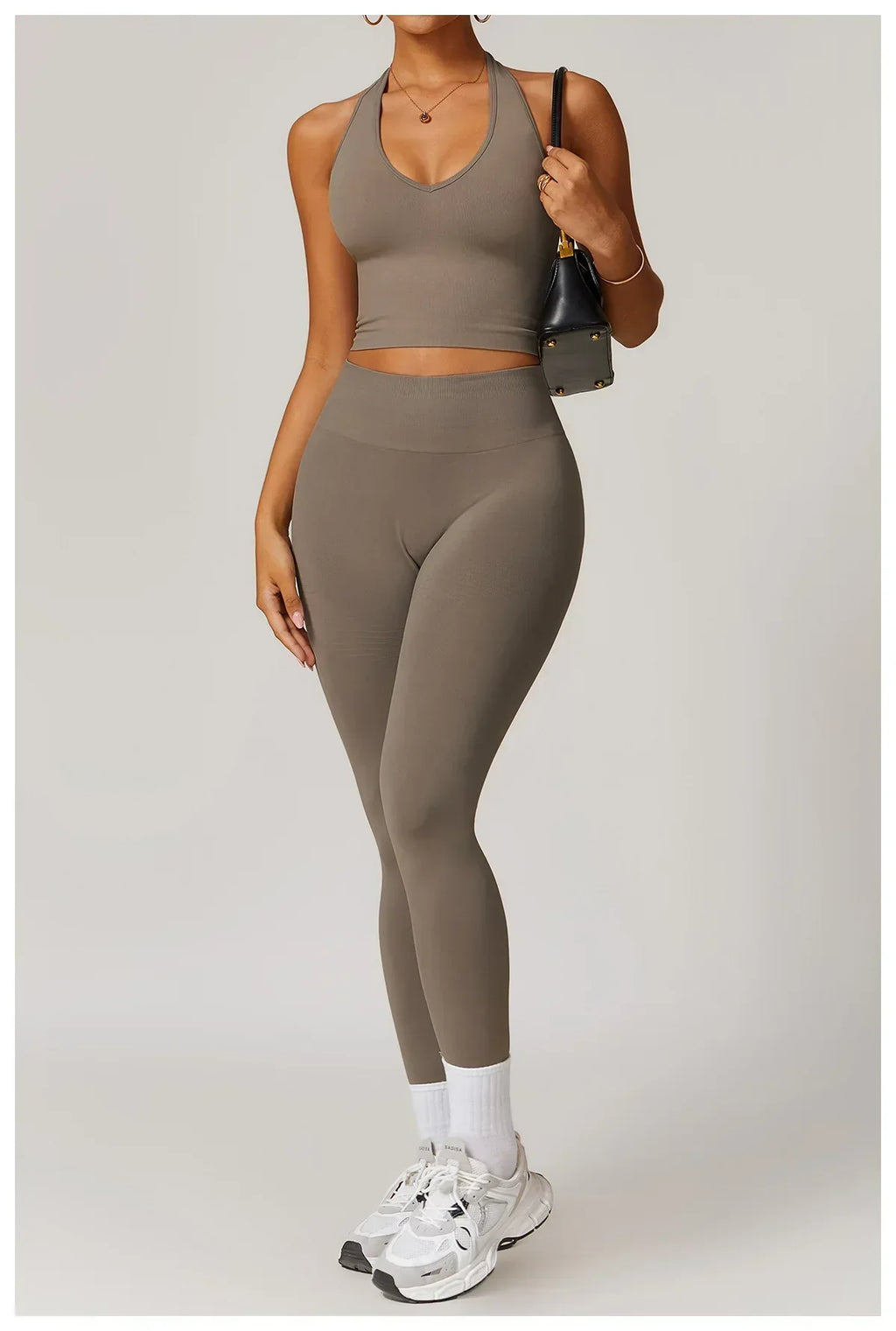 High-Waist Push-Up Leggings - Breathable Yoga & Running Tights