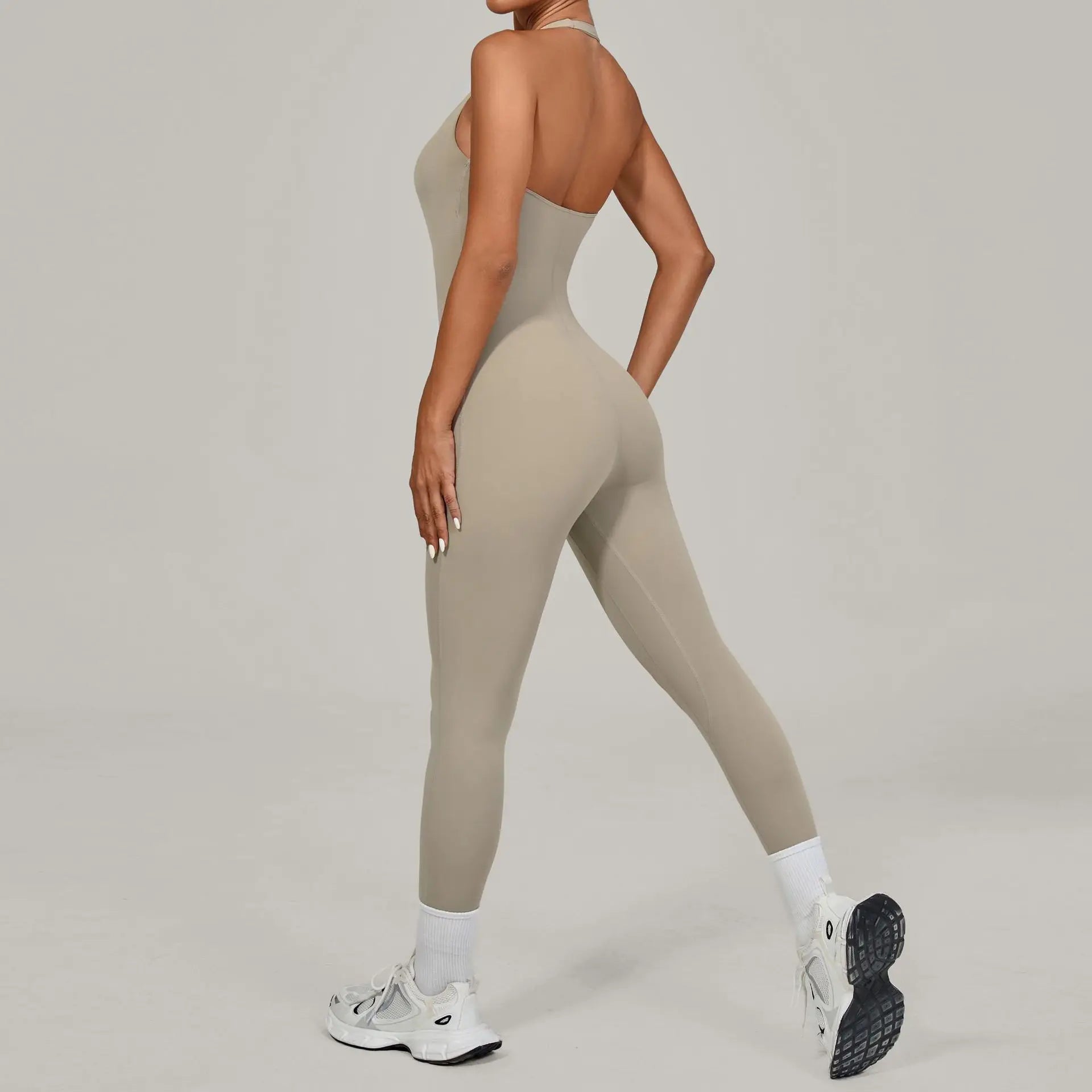 Push-Up Yoga Overalls - Women's Fitness Jumpsuit Set