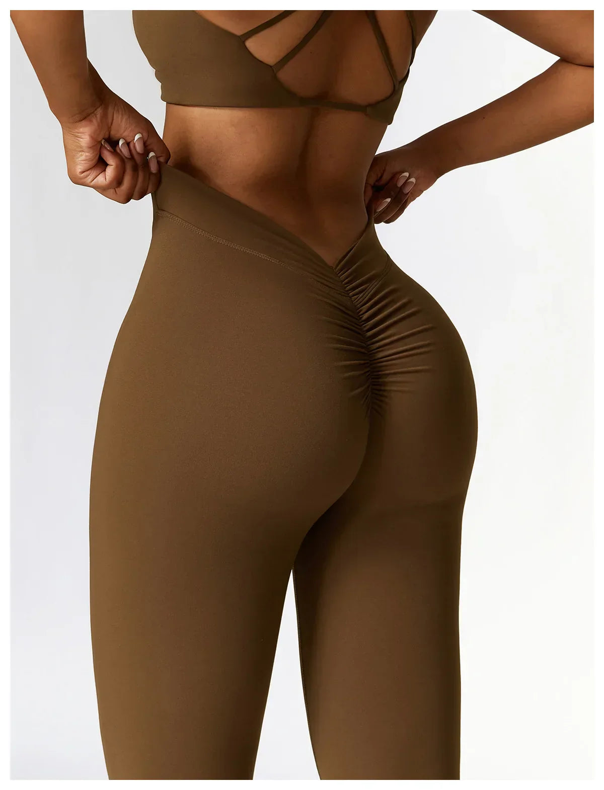 V-Hip Flare Yoga Pants - High-Waist Wide-Leg Leggings