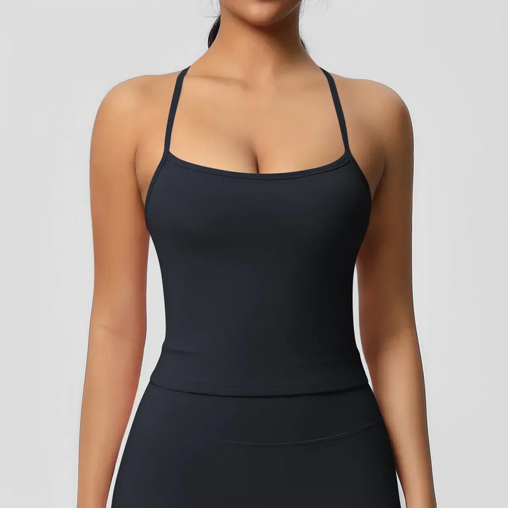 Push-Up Bralette Tank - Women's Training & Running Sports Bra