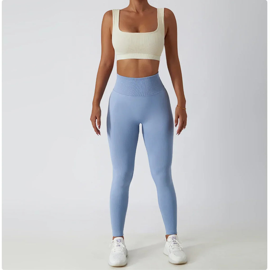 Seamless Scrunch-Butt Leggings - High-Waist Push-Up Yoga Pants