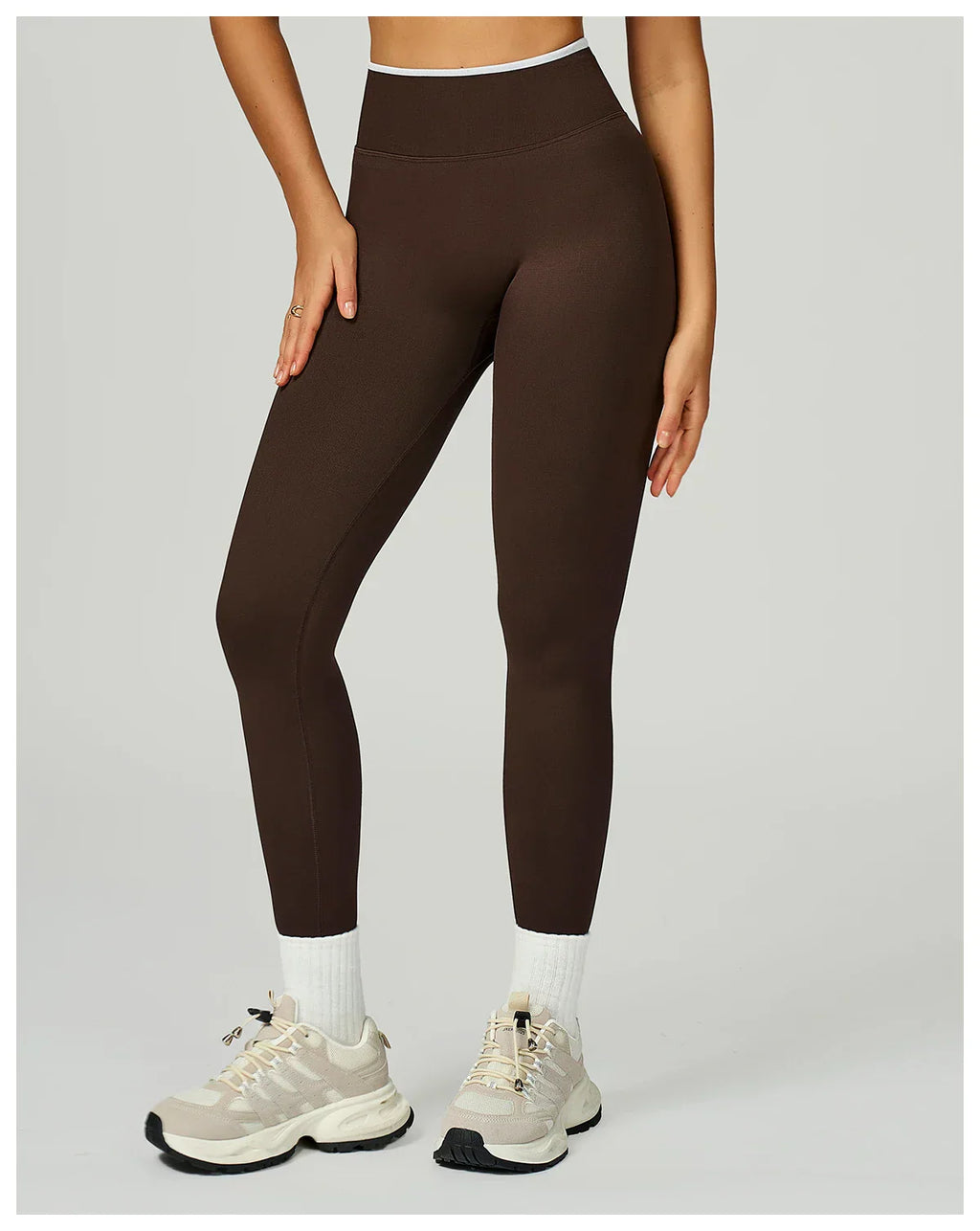 Seamless High-Waist Leggings - Breathable Yoga & Running Tights