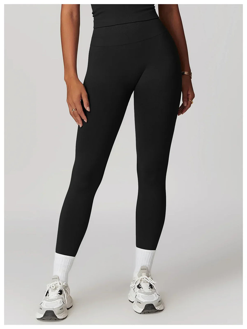 High-Waist Push-Up Leggings - Breathable Yoga & Running Tights