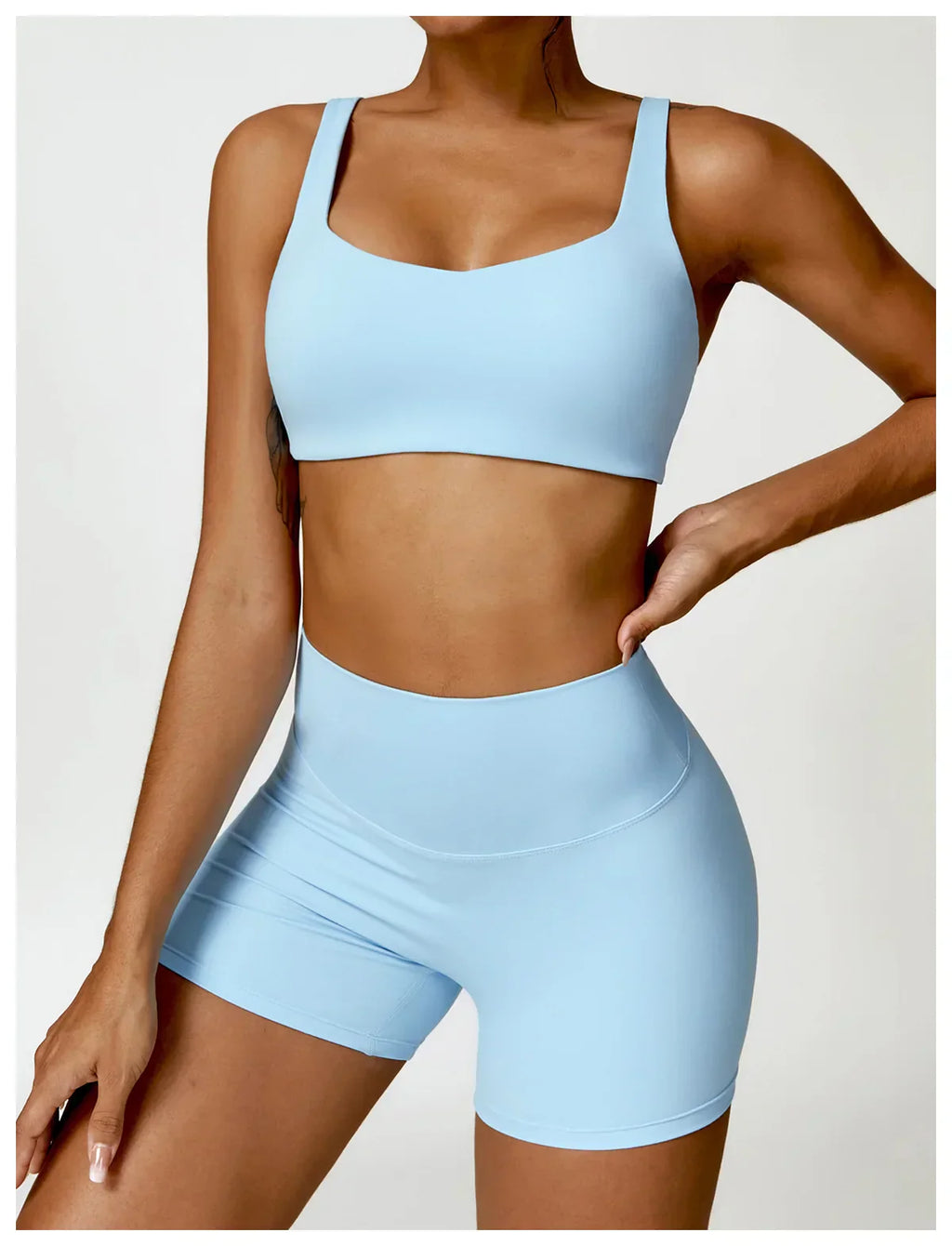 2-Piece Legging & Long Sleeve Set - Women's Yoga Tracksuit