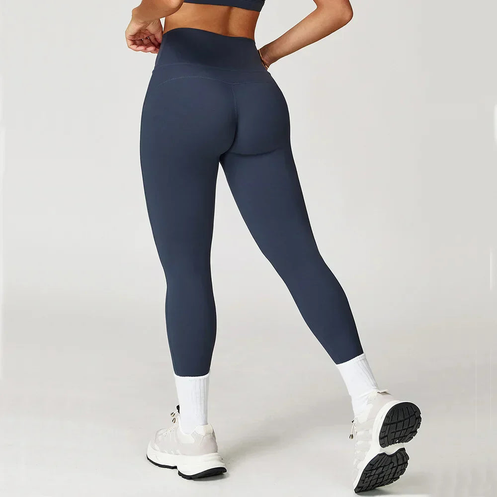 High-Waist Yoga Leggings - Breathable Running Tights