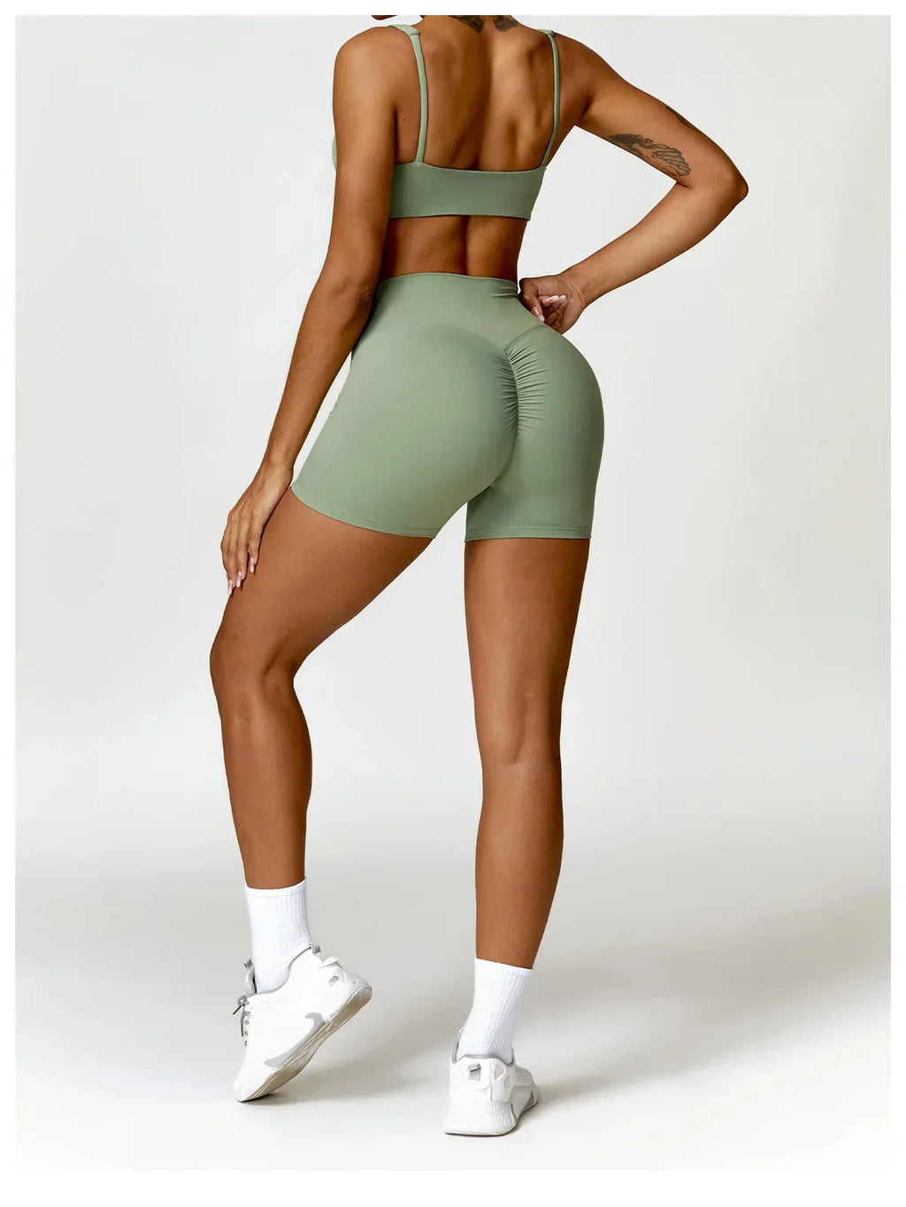 2-Piece Legging & Long Sleeve Set - Women's Yoga Tracksuit