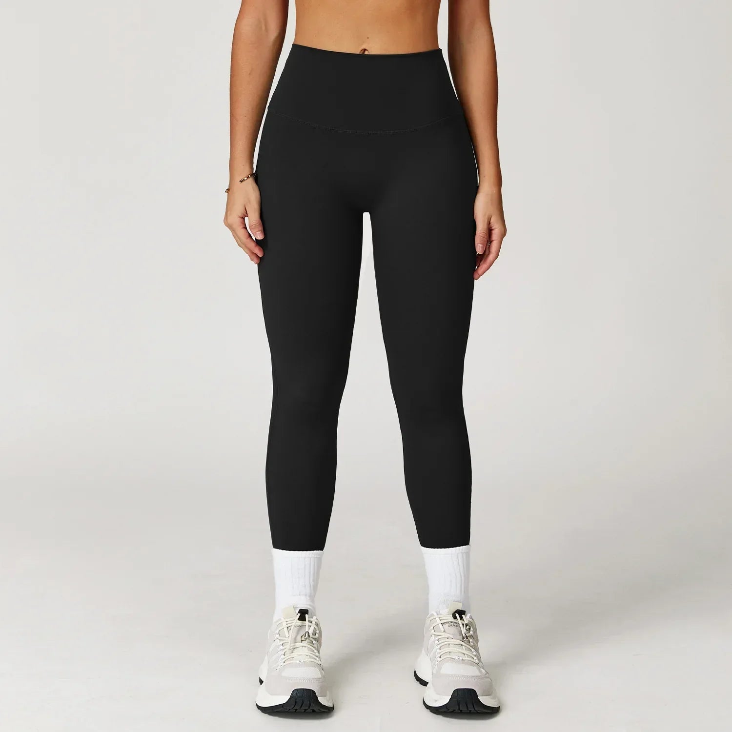 High-Waist Yoga Leggings - Breathable Running Tights
