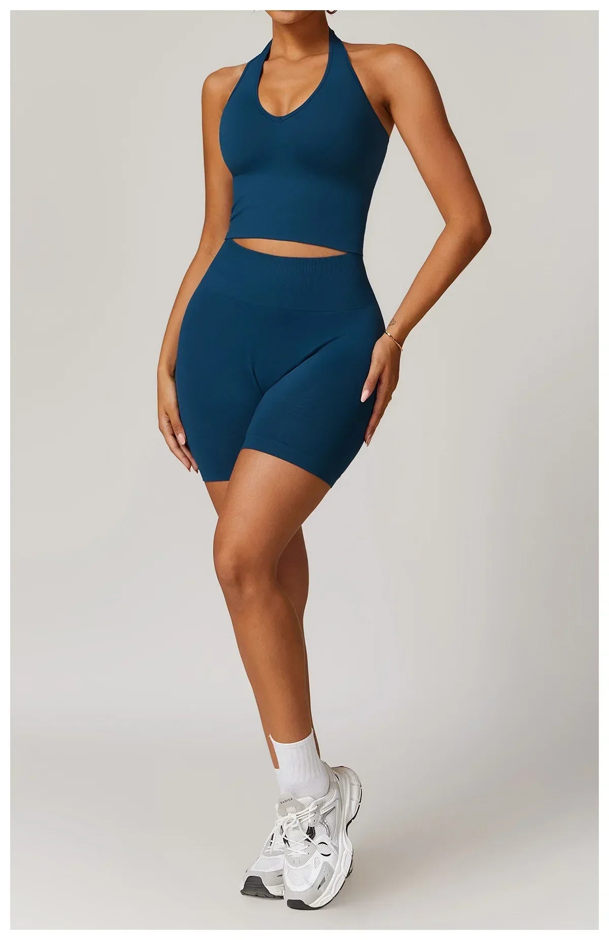 2-Piece Seamless Set - High-Waist Leggings & Top Tracksuit