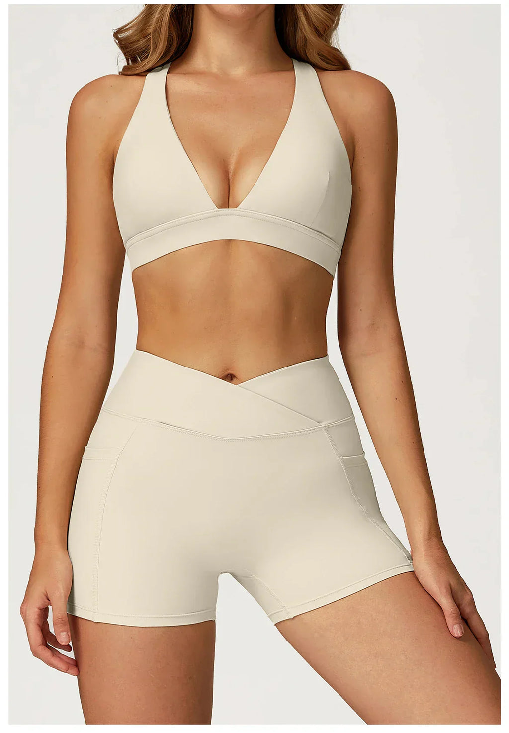 Backless Push-Up Fitness Bra - Athletic Crop Top
