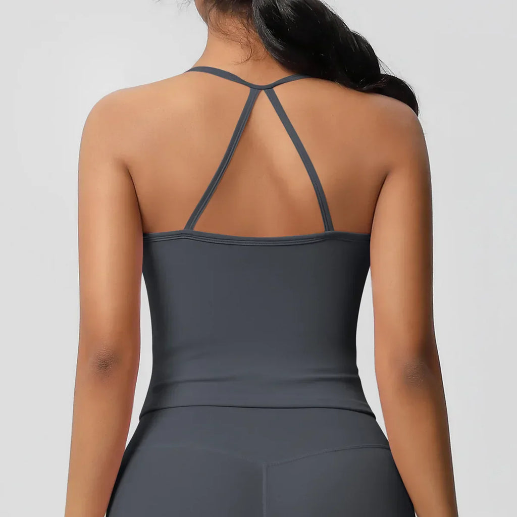 Push-Up Bralette Tank - Women's Training & Running Sports Bra