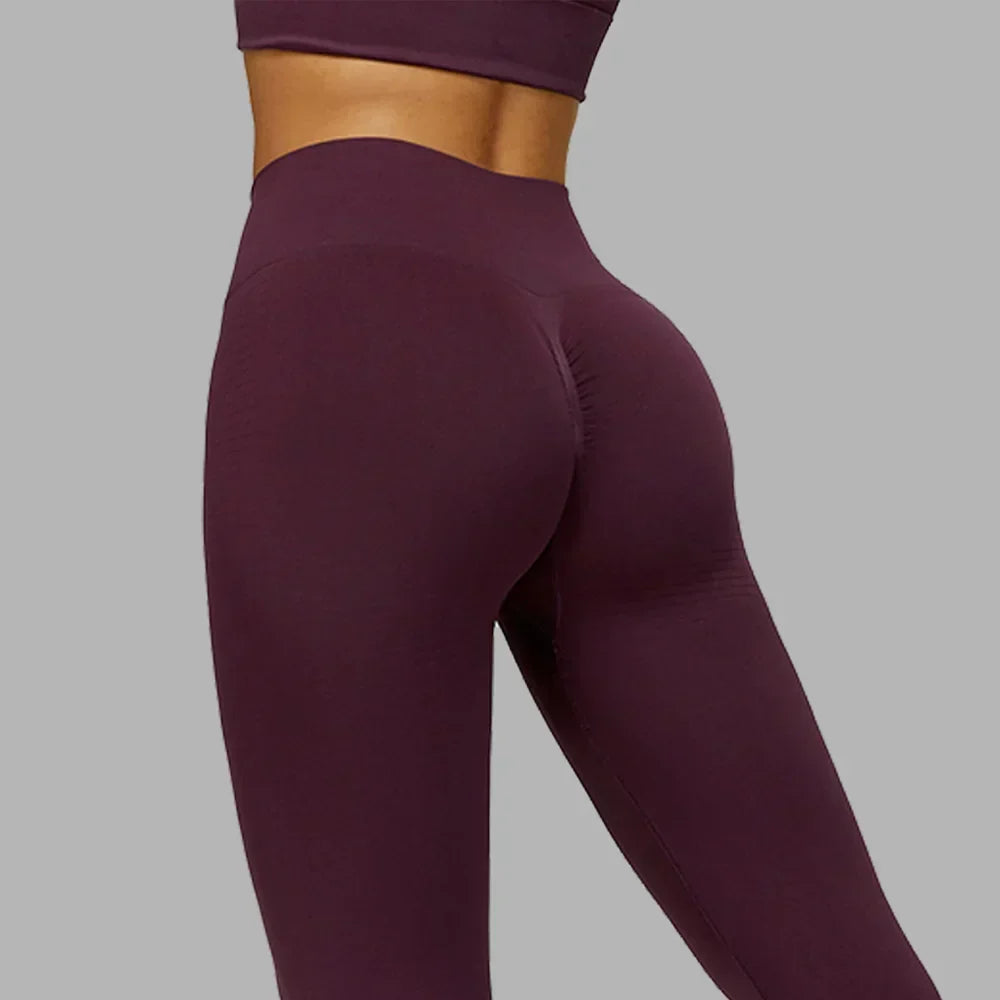 High-Waist Push-Up Leggings - Breathable Yoga & Running Tights
