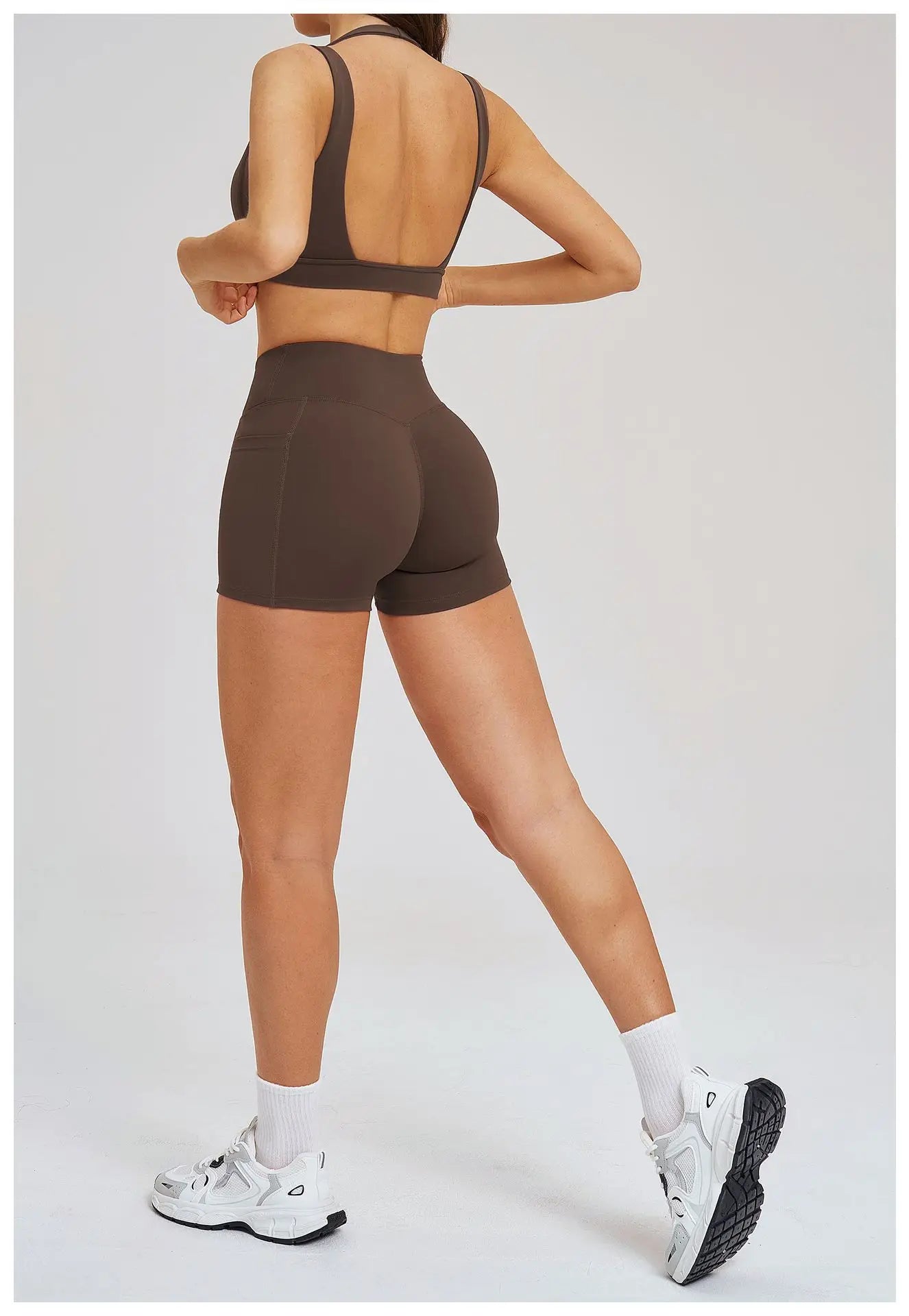 2-Piece Shorts Set - Women's Yoga & Gym Tracksuit