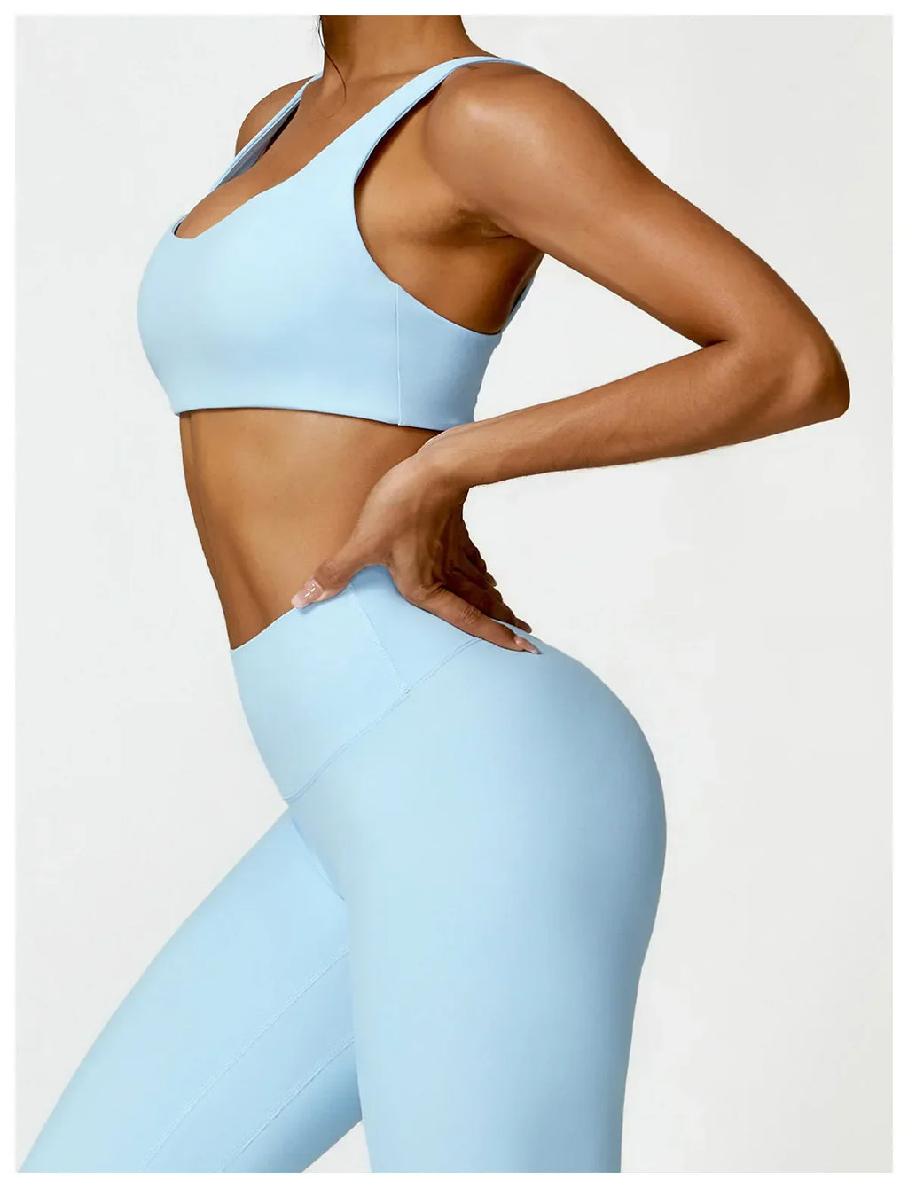 2-Piece Legging & Long Sleeve Set - Women's Yoga Tracksuit