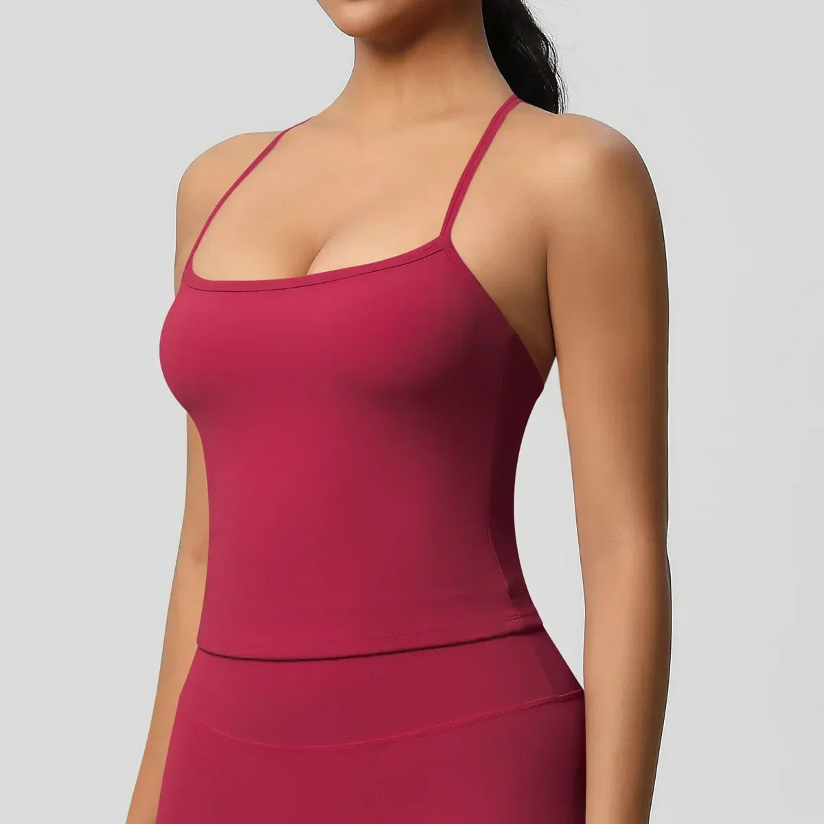 Push-Up Bralette Tank - Women's Training & Running Sports Bra