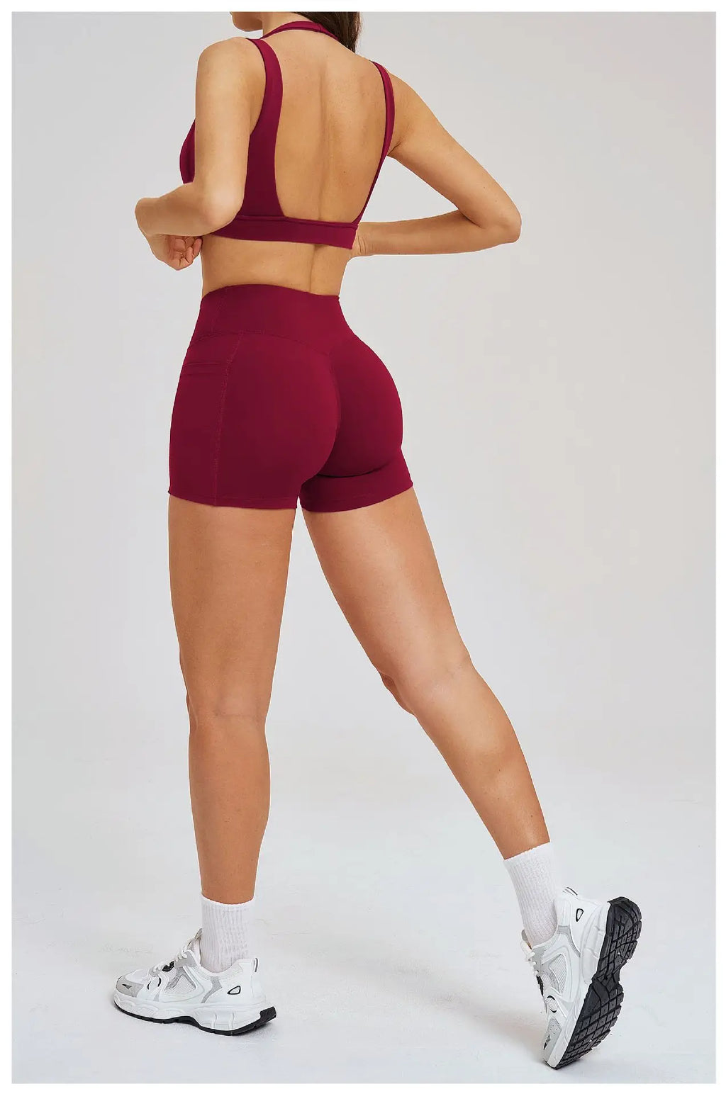 2-Piece Shorts Set - Women's Yoga & Gym Tracksuit