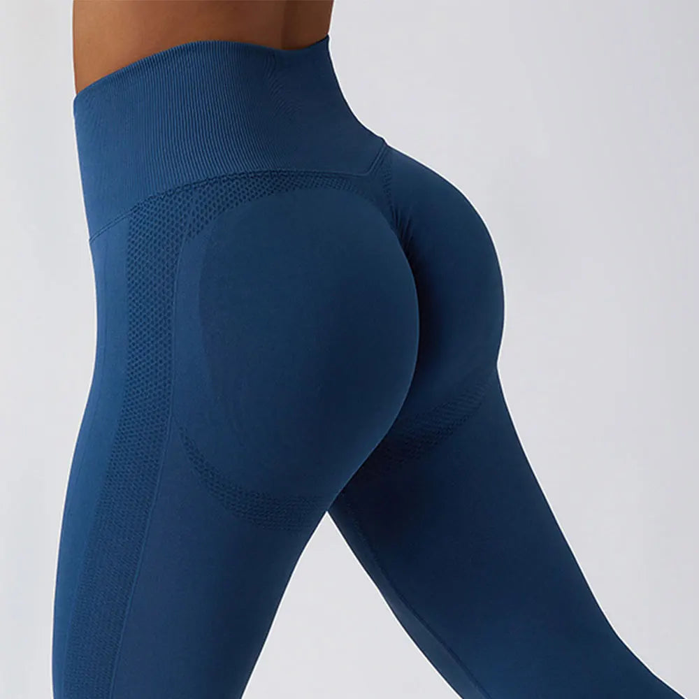 Seamless Scrunch-Butt Leggings - High-Waist Push-Up Yoga Pants