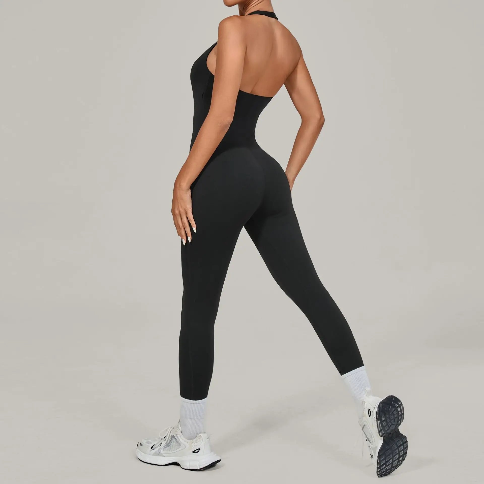 Push-Up Yoga Overalls - Women's Fitness Jumpsuit Set