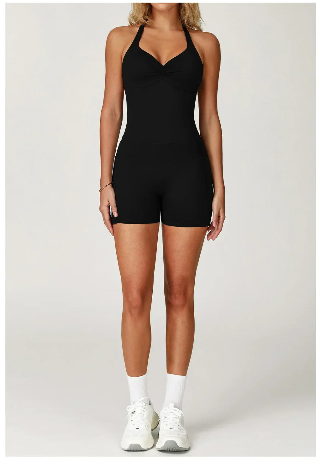 Quick-Dry Push-Up Jumpsuit - Women's Yoga & Gym Bodysuit