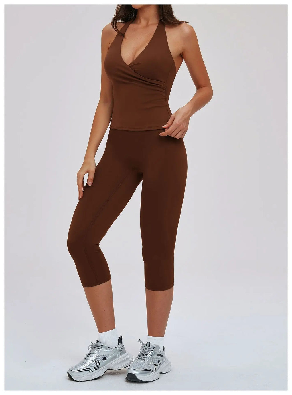 2-Piece Long Sleeve Set - Quick-Dry Yoga & Running Tracksuit