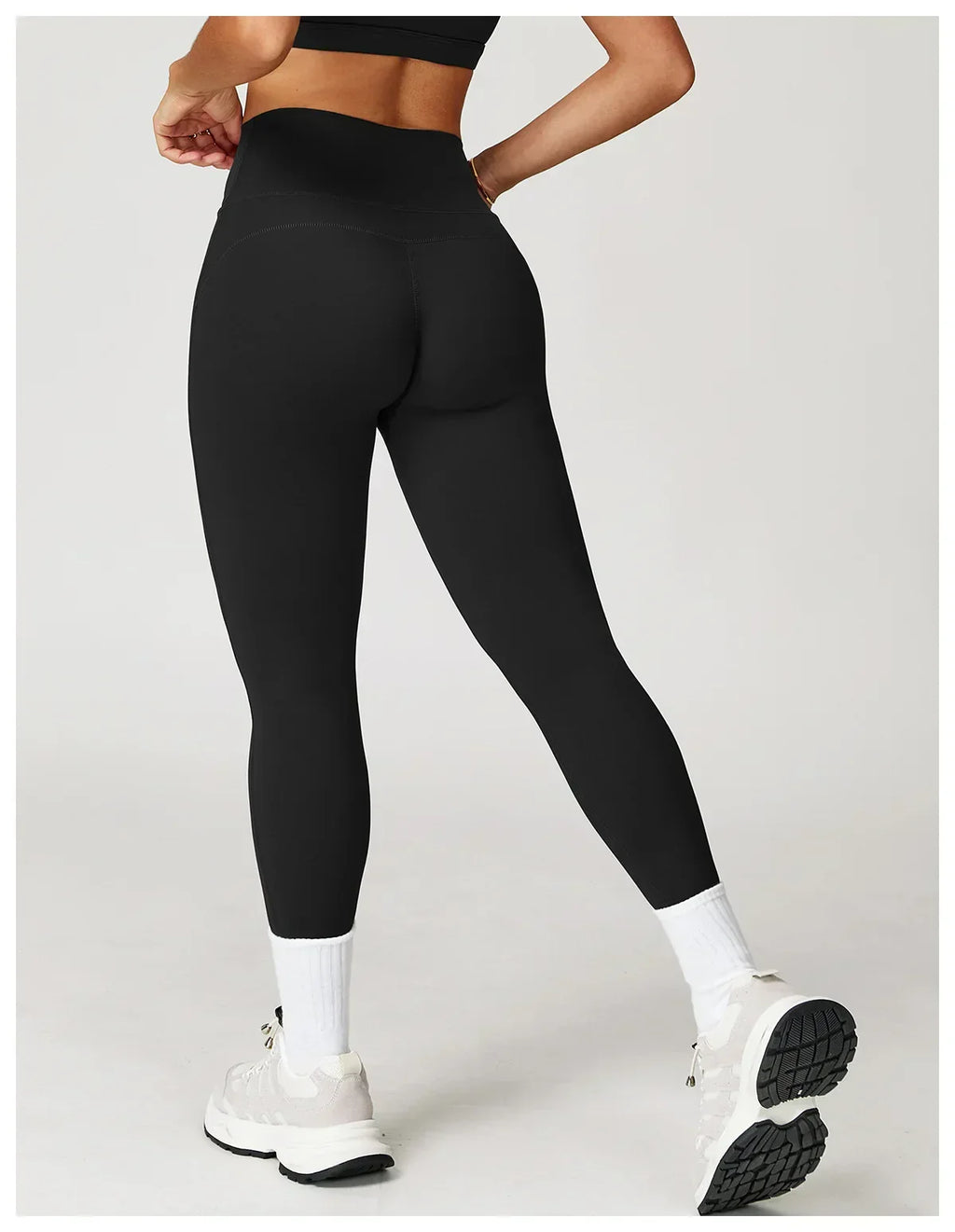 High-Waist Yoga Leggings - Breathable Running Tights