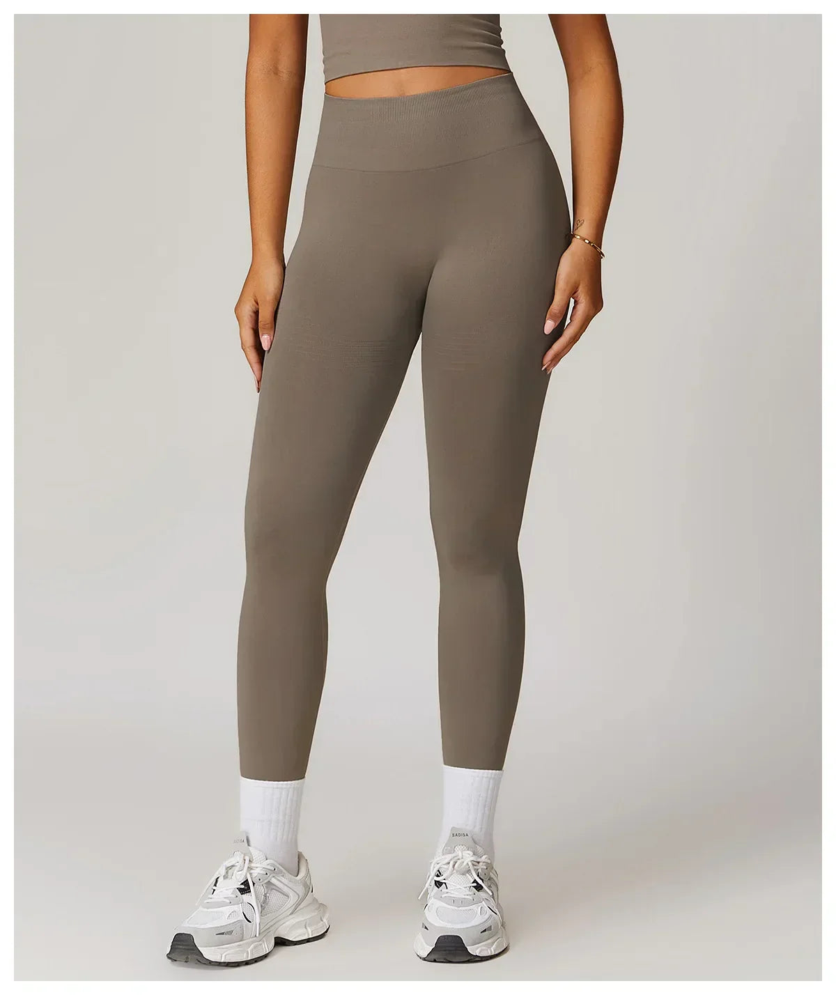 High-Waist Push-Up Leggings - Breathable Yoga & Running Tights