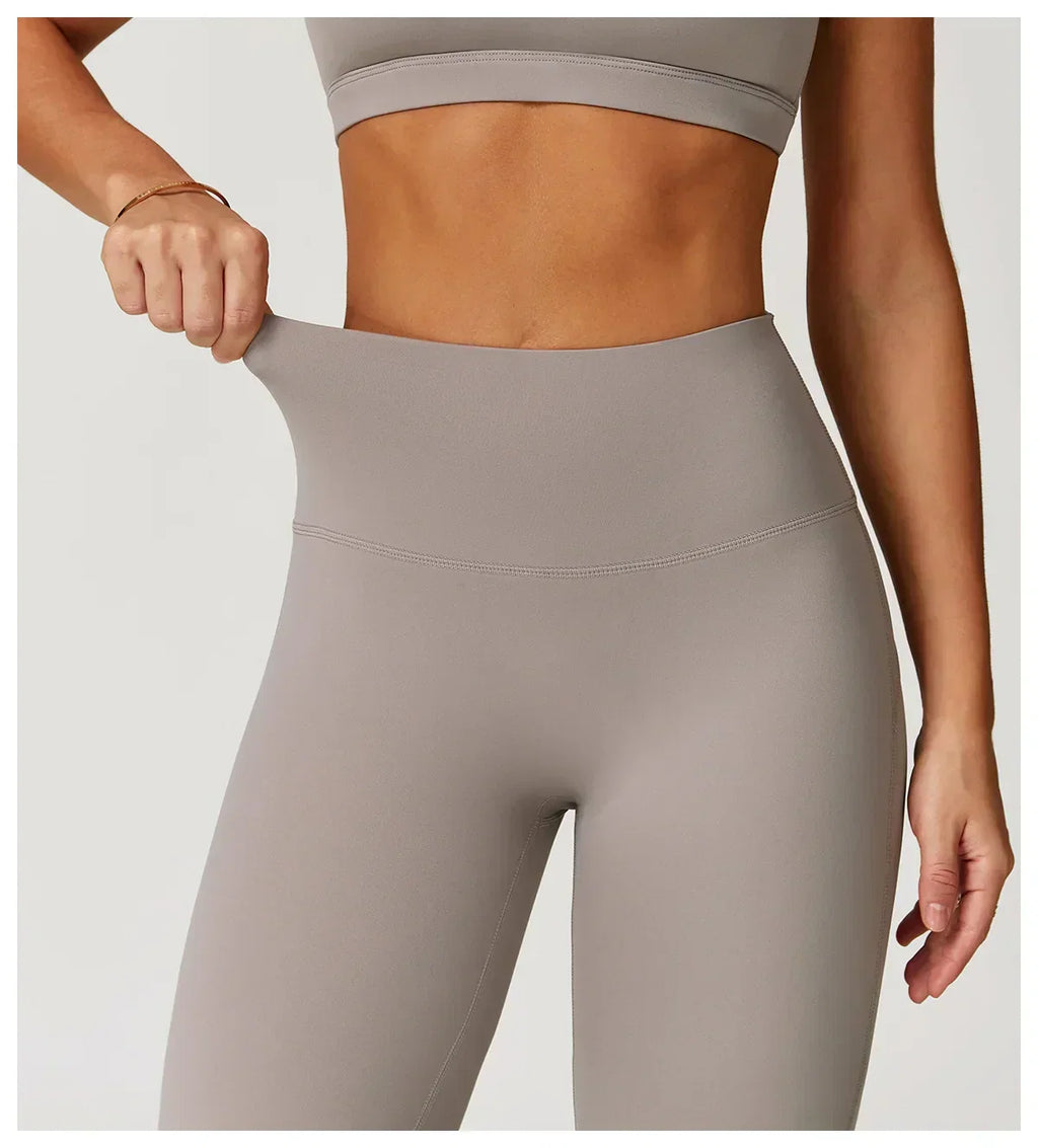 High-Waist Yoga Leggings - Breathable Running Tights