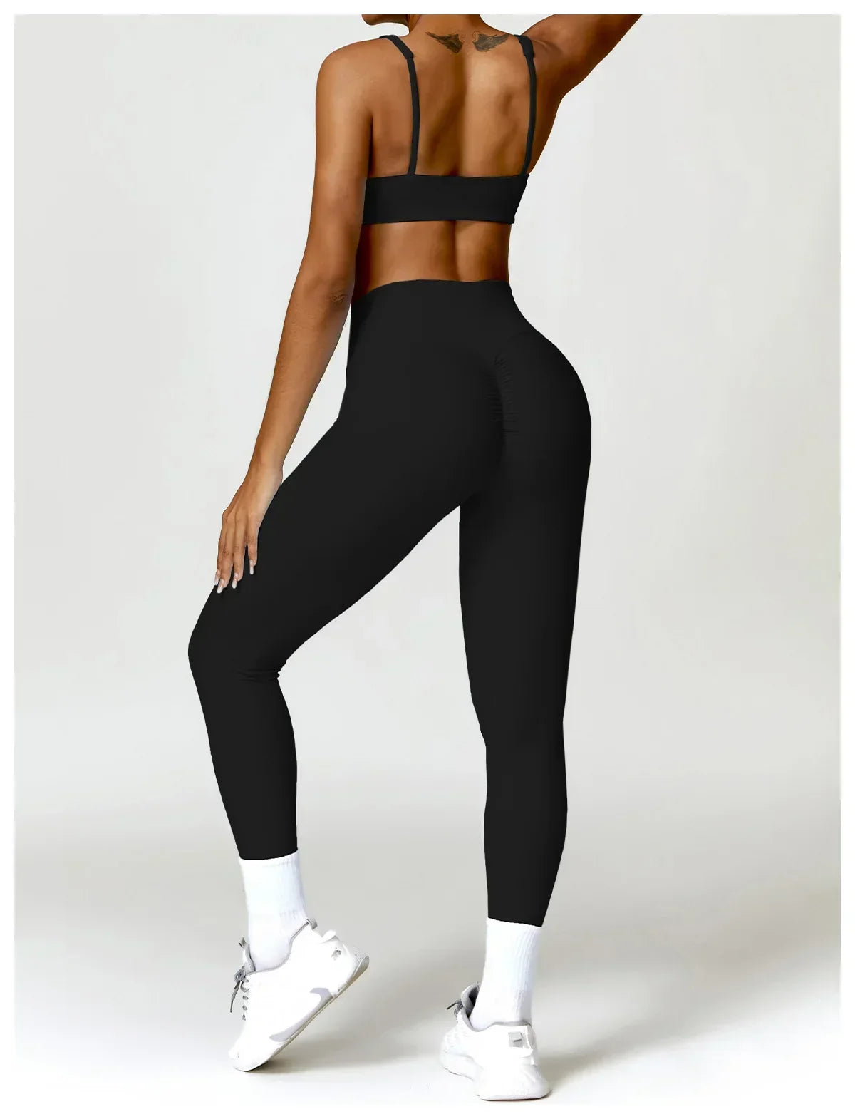2-Piece Legging & Long Sleeve Set - Women's Yoga Tracksuit