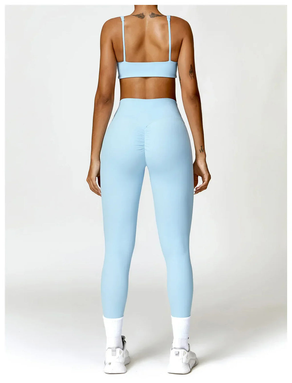 2-Piece Legging & Long Sleeve Set - Women's Yoga Tracksuit