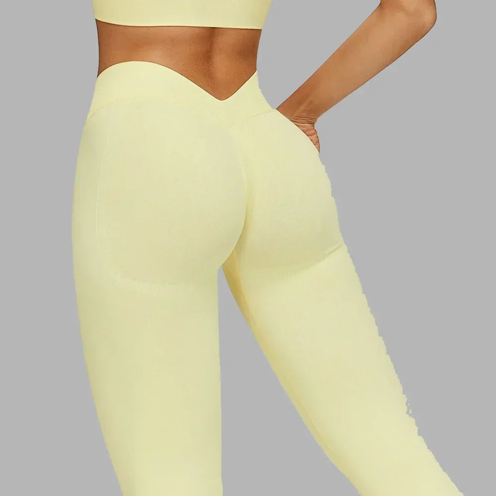 Seamless Butt-Lifting Leggings - High-Waist Stretch Yoga Pants