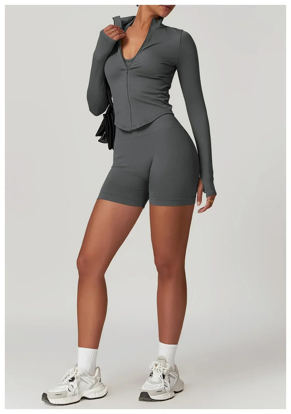 2-Piece Seamless Set - High-Waist Leggings & Top Tracksuit