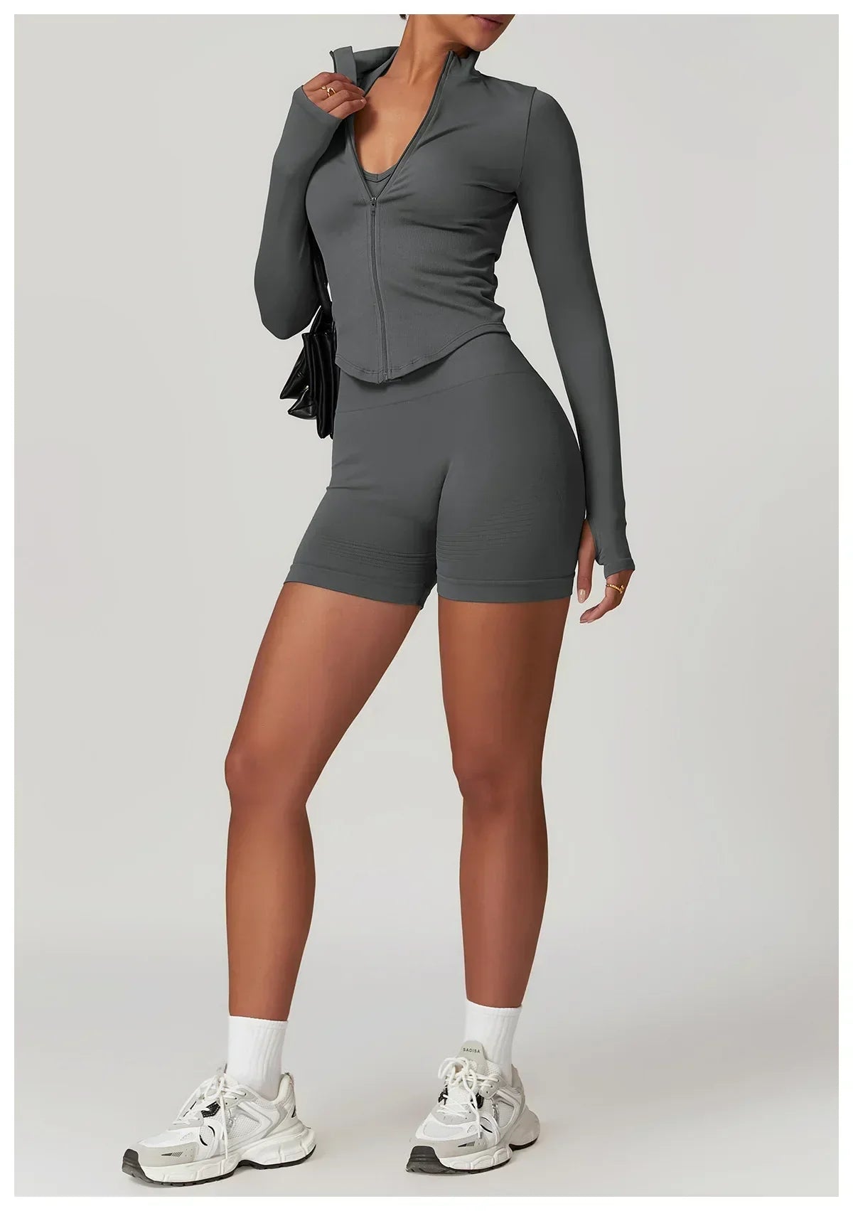 2-Piece Seamless Set - High-Waist Leggings & Top Tracksuit