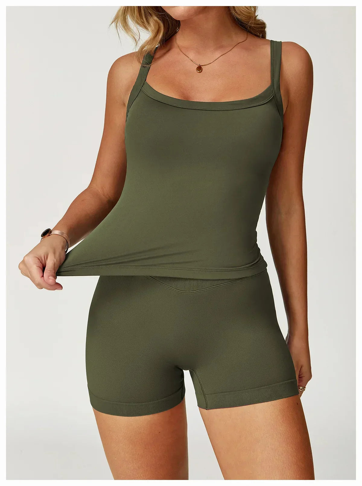 High-Impact Shockproof Sports Bra - Push-Up Crop Top