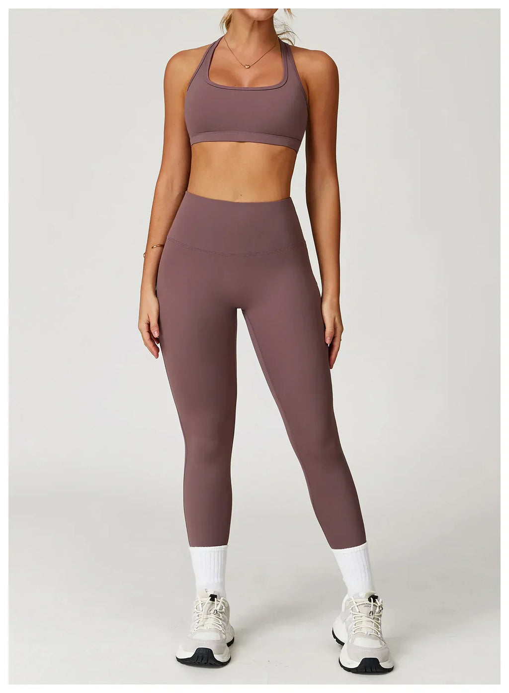 High-Waist Yoga Leggings - Breathable Running Tights