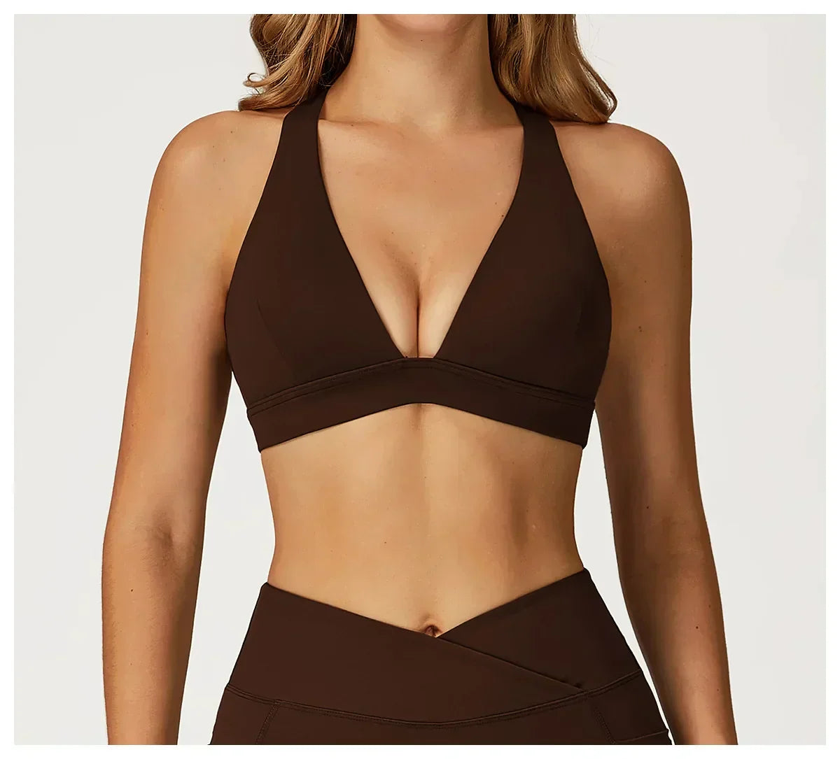 Backless Push-Up Fitness Bra - Athletic Crop Top