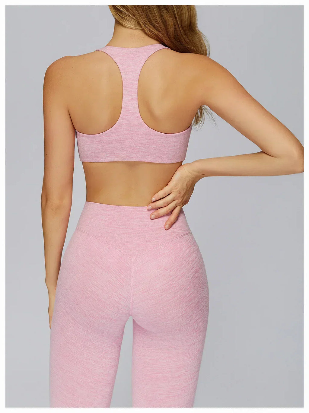 V-Neck Sports Bra with Removable Pads - Quick-Dry Push-Up