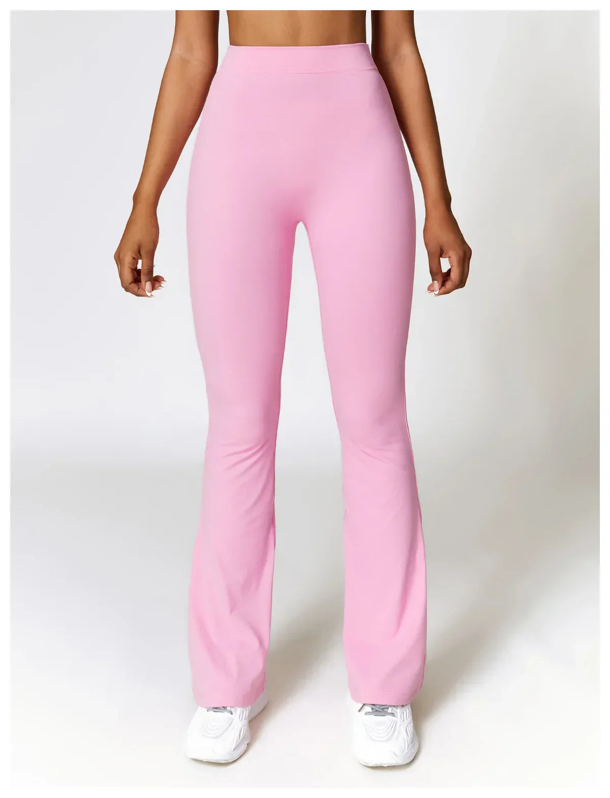 V-Hip Flare Yoga Pants - High-Waist Wide-Leg Leggings