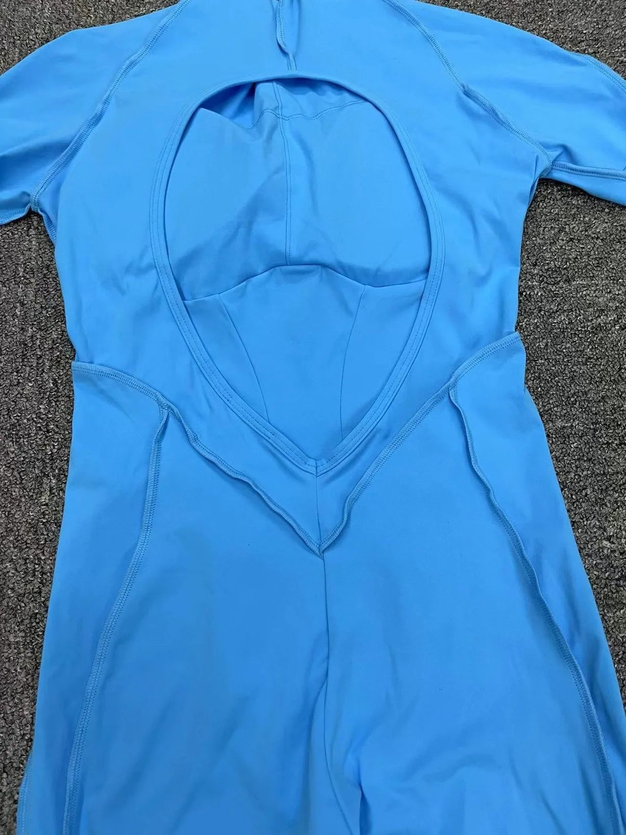 Long Sleeve Overalls Romper - Women's Running & Gym Jumpsuit