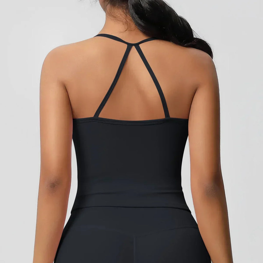 Push-Up Bralette Tank - Women's Training & Running Sports Bra